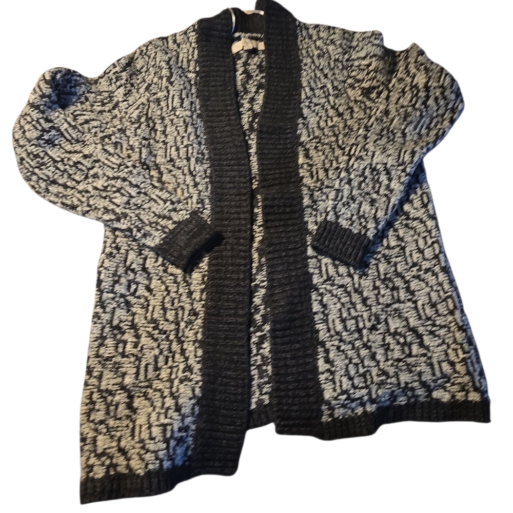 Loft  Black and White Sweater